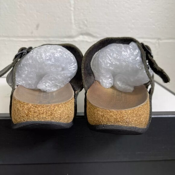 Mephisto Women's Strappy Sandals Black Leather Buckle Slip On Size 40 EU/10 US - Picture 6 of 8